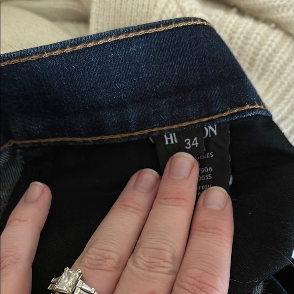 Hudson Byron Five Pocket Straight Men's Dark Navy Jeans - Picture 6 of 9